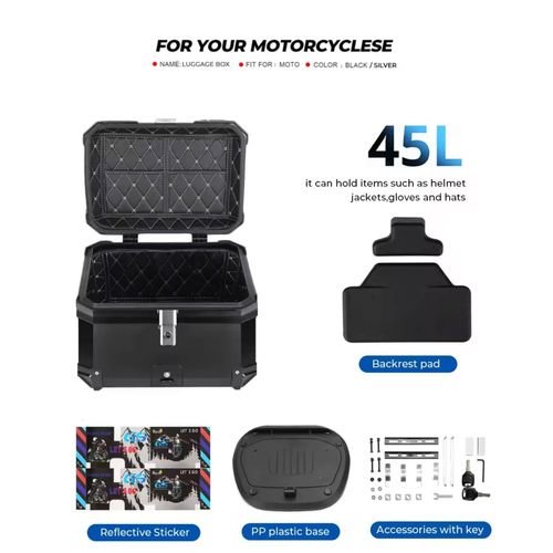 TOP CASE universelle de moto 57 litre
