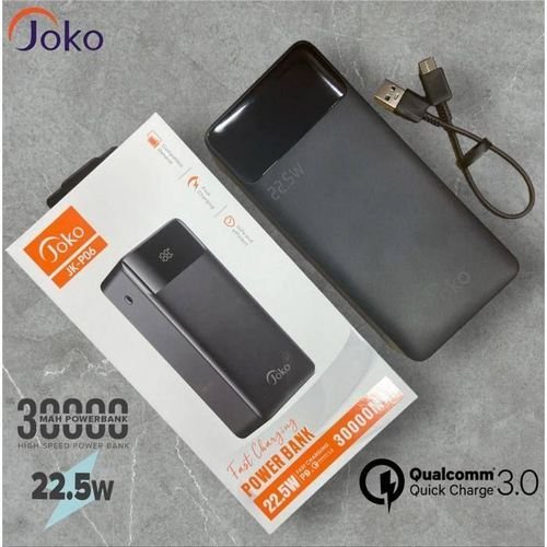 Joko PowerBank JK-P06 de 30 000 mAh avec charge rapide de 22,5 W, compatible PD3.0