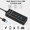 Hub USB Adaptateur Conception à 4 Ports USB 3.0 à Haute Vitesse