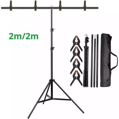General Support d'arrière-plan en métal pour studio Photo (2m x 2m)