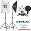 Puluz سوفت بوكس ​​50 × 70 سم ، 4 لمبات ، 1 ترايبود 200 سم ، استوديو تصوير فيديو