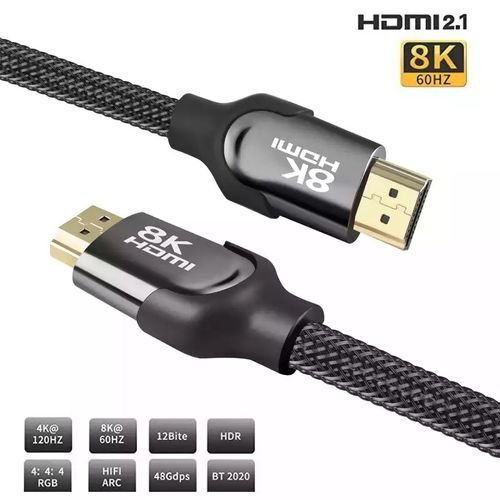 Câble HDMI 48Gbps Version 2.1 8k60hz Câble Ordinateur TV Projection Vidéo HD Câble