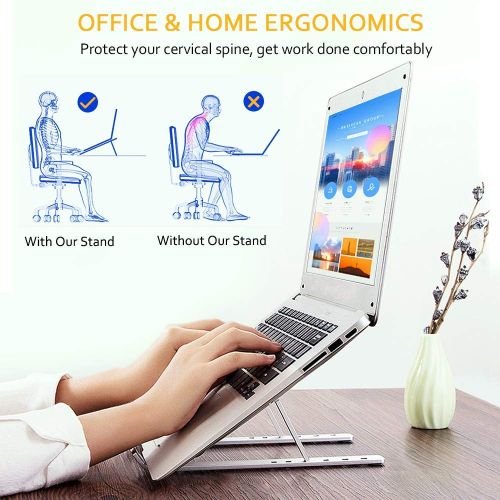 support pour ordinateur portable pliable en alliage d'aluminium