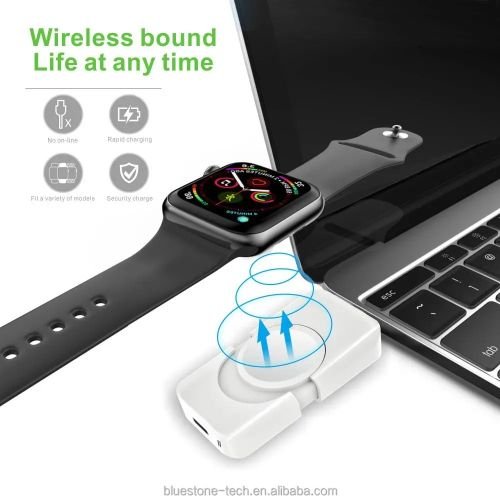 محطة شحن مغناطيسية ثنائية المنافذ ، لجميع سلسلة Apple Watch