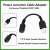 Câble adaptateur mâle carré, convertisseur d'alimentation CC femelle