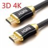 Haute vitesse V2.0 HDMI câble 4K mâle à mâle 3D 1080P HD pour moniteur ordinateur TV PS4 projecteur HDTV 1m 1.5m 2m 3m 5m