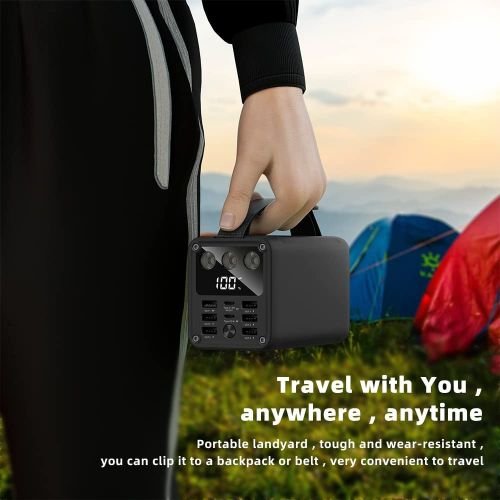 Konfulon Power bank 60000 mAh,charge rapide 22.5W,, éclairage LED