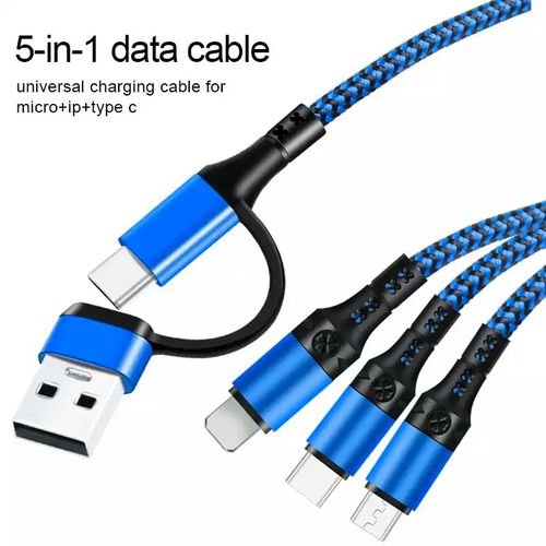 Câble USB 5 en 1 Type C pour recharge et transfert de données