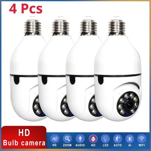 4pcs Caméra de surveillance intérieure IP WiFi HD