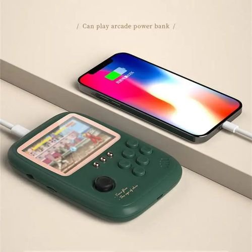 2in1 Powerbank 10000mAh et Mini console de jeu 500 jeux