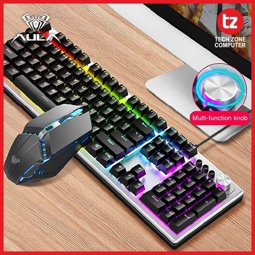 Aula Pack Clavier Avec Souris Mécanique Gaming AULAT1200