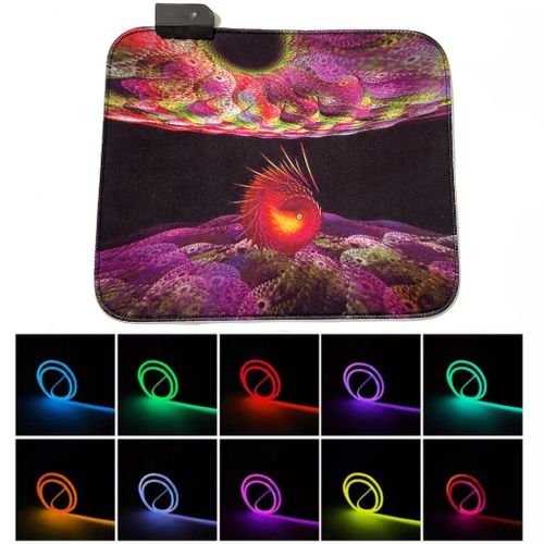 Tapis de souris RGB rétro-éclairé LED (GMS-WT-5)