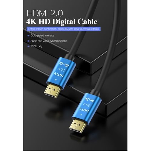 Hdtv Câble HDMI haute vitesse 4K * 2K 2.0, 3D1080P HD, pour HDTV XBOX PS3/4 projecteur 5m