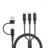 Câble USB 5 en 1 Type C pour recharge et transfert de données