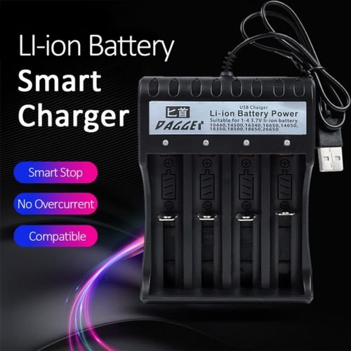 شاحن بطارية شارور حجرة، ليثيوم، 4 أماكن USB