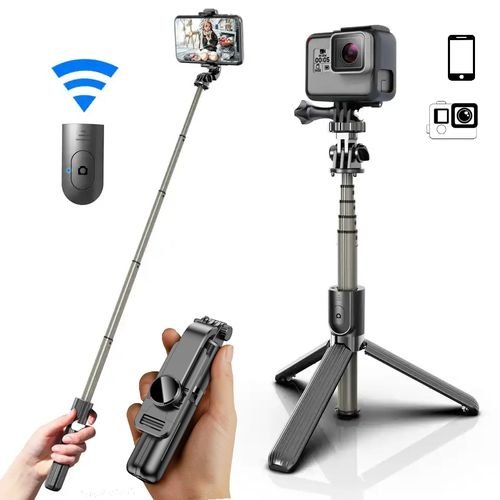 Perche à Selfie Bluetooth, pliable, pour téléphone, portable/Gopro