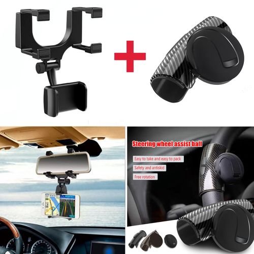 Support de rétroviseur de voiture Et bouton tournant aide voitures
