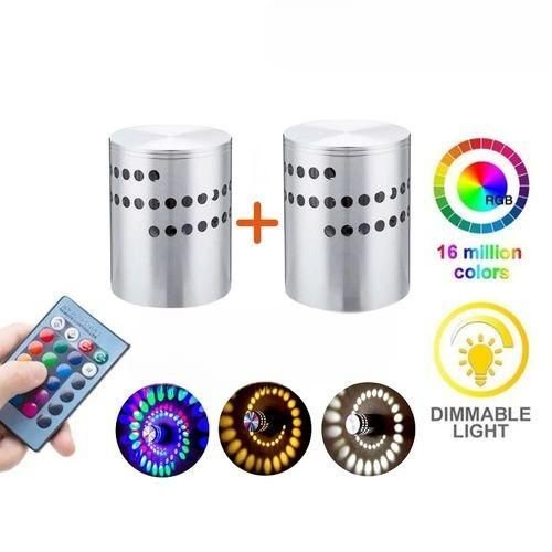 Pack 2 pcs lampe LED Plafonnier Spirale Ampoule Couloir Porche chambre à coucher(3W)