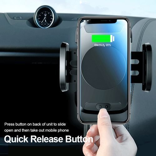 Support Voiture Chargeur Sans Fil automatique détection téléphone