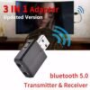 transmetteur récepteur Audio sans fil pour écouteurs TV voiture PC