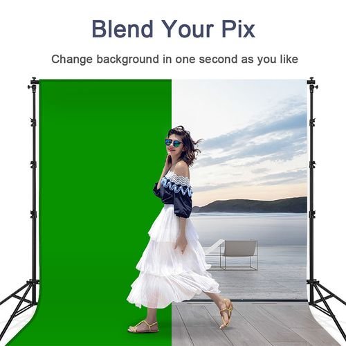 arrière-plan vert de photographie 3x6m avec Support 3x3m