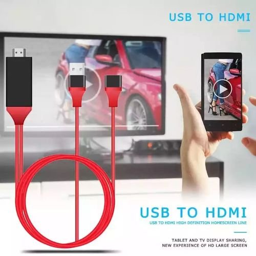HDMI Câble HDTV Adaptateur Mâle À USB 2.0 Mâle Et Femelle HDMI HD Convertisseur Vidéo pour tous les appareils iOS