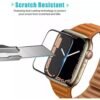 Protecteur d'écran à couverture complète pour Apple Watch,45MM iWatch série 7 6