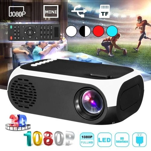 Autre HD 1080P Mini projecteur vidéo LED portable Home Cinéma Théâtre TV USB HDMI