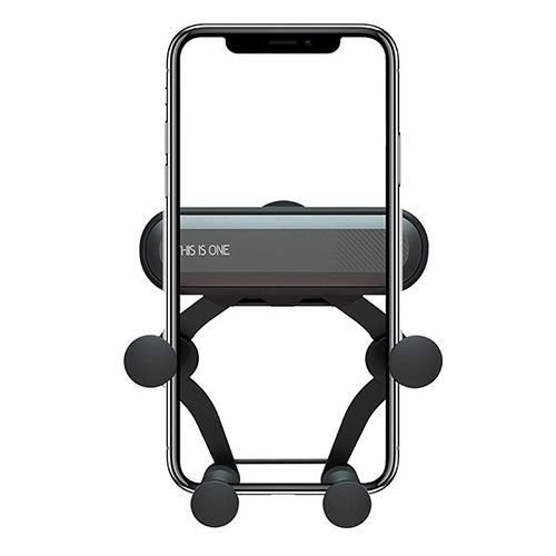 Support de téléphone portable pour voiture, avec protection pneumatique contre les chocs, support de téléphone à évent à verrouillage automatique pour Iphone Xs / Xr / X / 8 Plus, Samsung Galaxy Note s10, s9, Note 9, Note 8, s8 (Noir)