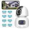 Caméra de surveillance PTZ IP HD 2MPx2/390 °