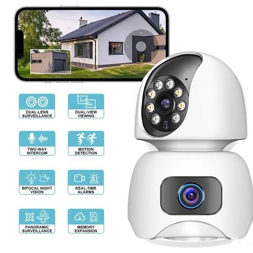 Caméra de surveillance PTZ IP HD 2MPx2/390 °