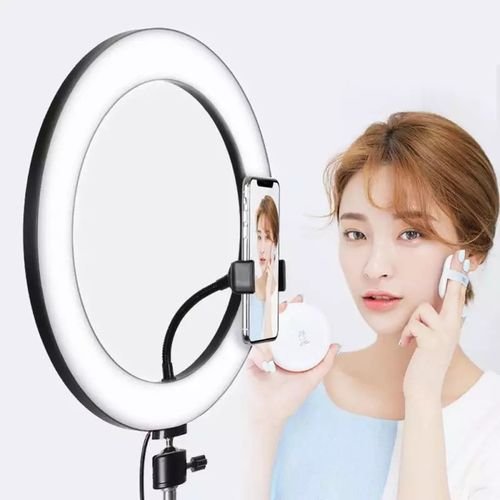 Photographie LED Selfie anneau lumière  trois vitesses en continu éclairage Dimmable 30cm