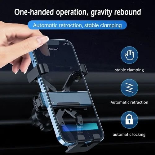 Support de téléphone portable de voiture par gravité, pliable