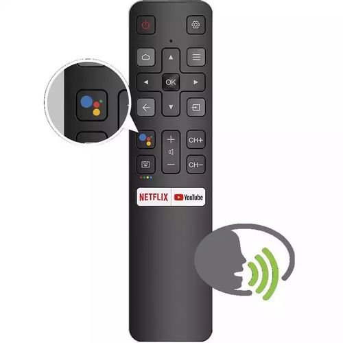 télécommande voix pour TCL Android 4K Smart TV