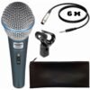 Microphone Microphone dynamique Vocal micro pour BETA 58A 58 BETA58A PC DJ Mixer Microphones karaoké