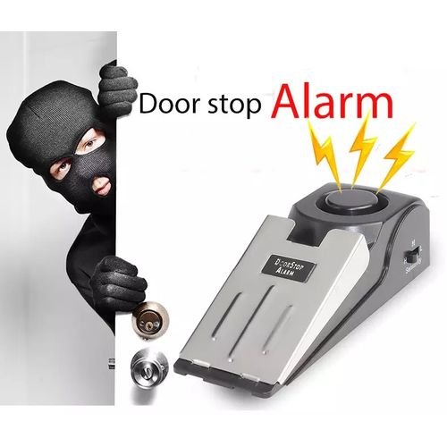 Mini Sans Fil Vibreur Porte Arrêter Alarme Pour La Maison En Forme de Coin Bouchon Système D'alerte de Sécurité Block Blocage Système JOHN