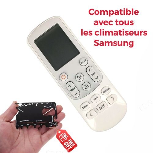 Télécommande de remplacement A/C pour toutes Les climatiseurs samsung+couteau multifonction