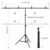 Support d'arrière-plan en métal pour studio Photo (2m x 2m)