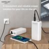 Konfulon Power bank 50000 mAh Charge rapide PD 20W USB-C QC4.0 + 22.5W QC3.0 USB-A