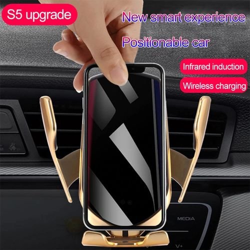 R1  QI Chargeur De Voiture Sans Fil 10 W Automatique Infrarouge Induction Air Vent De Voiture Support de Téléphone Support de Montage Support de Support