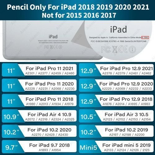 STYLUS قلم متوافق مع أي باد موديل 2018 إلى 2022 عاكس لليد
