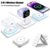 Chargeur magnétique sans fil  pour iOS Android AirPods iWatch