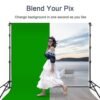 Fond Vert Green Screen 3*6M Tissu + Cadre Support Tripod Trepied 3M