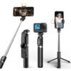 Trépied et perche à selfie avec lumière d'appoint et télécommande pour téléphone/Gopro