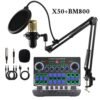 ميكروفون مكثف BM800 مع بطاقة Bluetooth X50