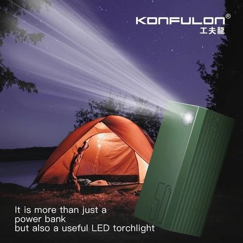 Konfulon 50000 mAh Power Station Fast Power Bank 3 USB Output Mobile