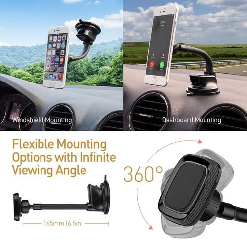 Véhicule Magnétique Tableau de Bord Support Stand Pour Téléphone portable HUD Universel De Voiture Support de Téléphone Cradle 360 Degrés de Rotation BRIGHT