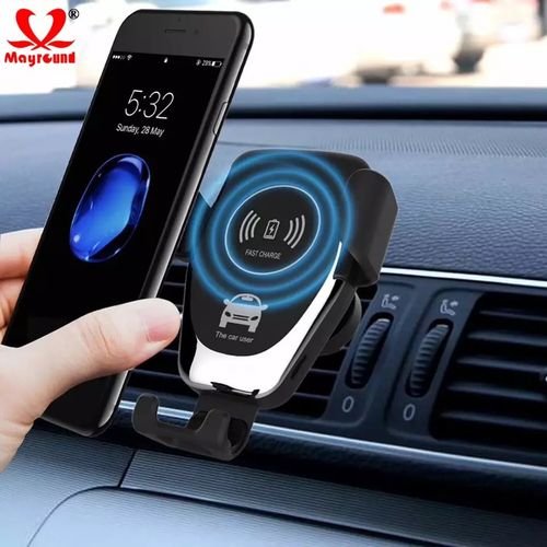 Chargeur Sans Fil Voiture Rapide Chargeur Auto Sans Fil Qi Support Téléphone Voiture Chargeur auto sans fil pour iPhone  X / Xmax / 8 / 8 Plus Samsung Galaxy S9 S7 Edge S6 Edge S8