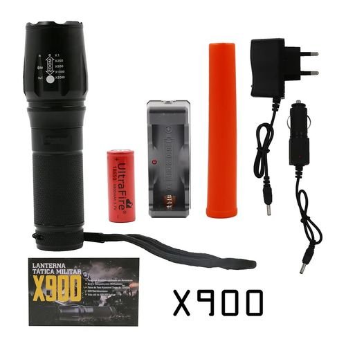 2-674.jpg Lampe de poche tactique professionnelle à Led, lumière haute luminosité X900