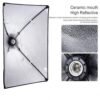 (2 pièces ) Kit de boîte à lumière pour photographie 50x70CM+2 trépied+2 ampoules